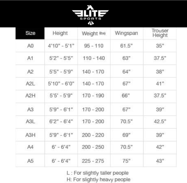 Elite_Sports_Ultra_Light_Essentials_Size_Chart